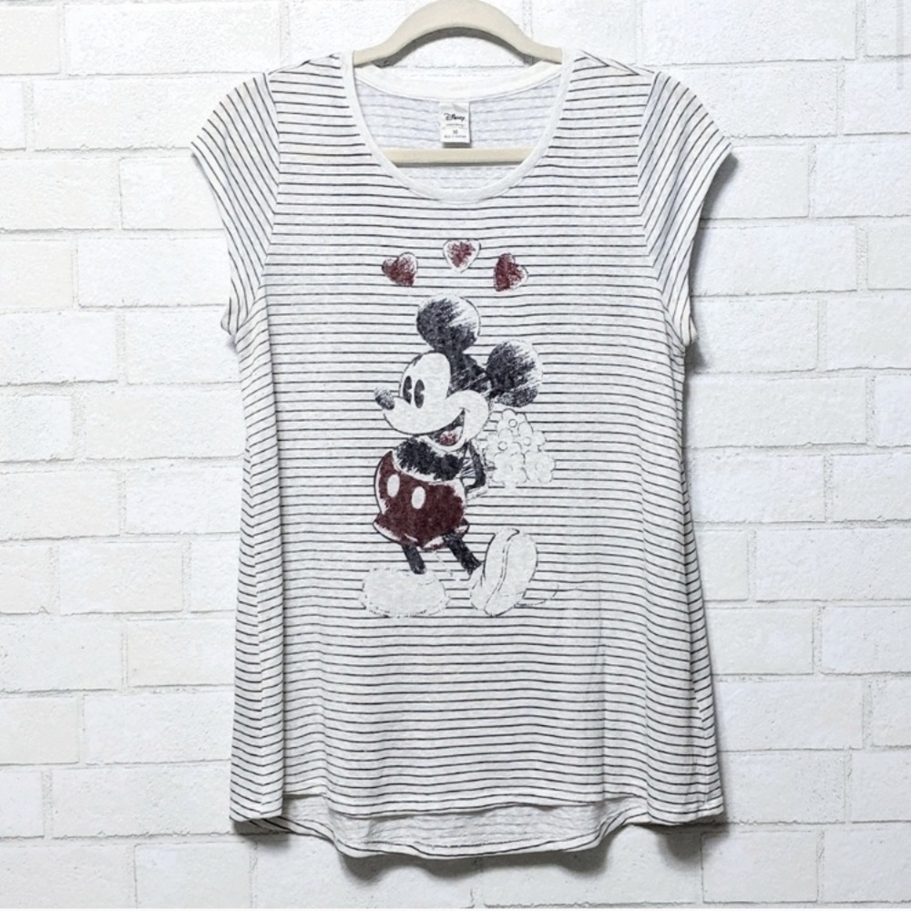Disney x LC Lauren Conrad Striped Mickey Top XL